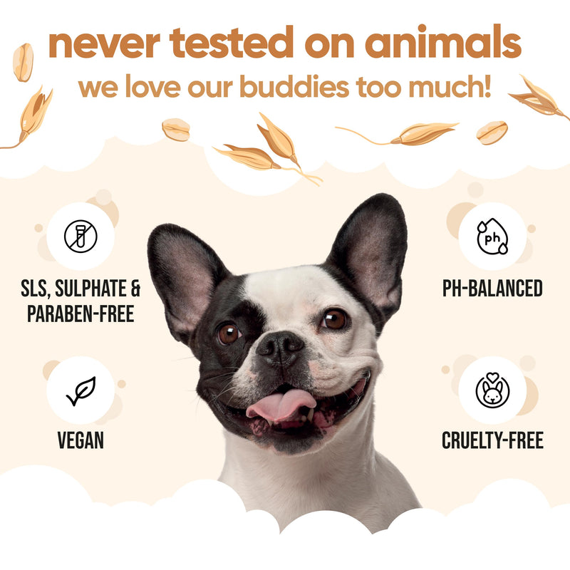 Buddycare Dog Paw & Nose Balm - Oatmeal | Protects & Repairs Dry, Cracked & Chapped Skin | Vegan & Cruelty-Free, Moisturises & Nourishes | Pocket Sized Grooming Accessory