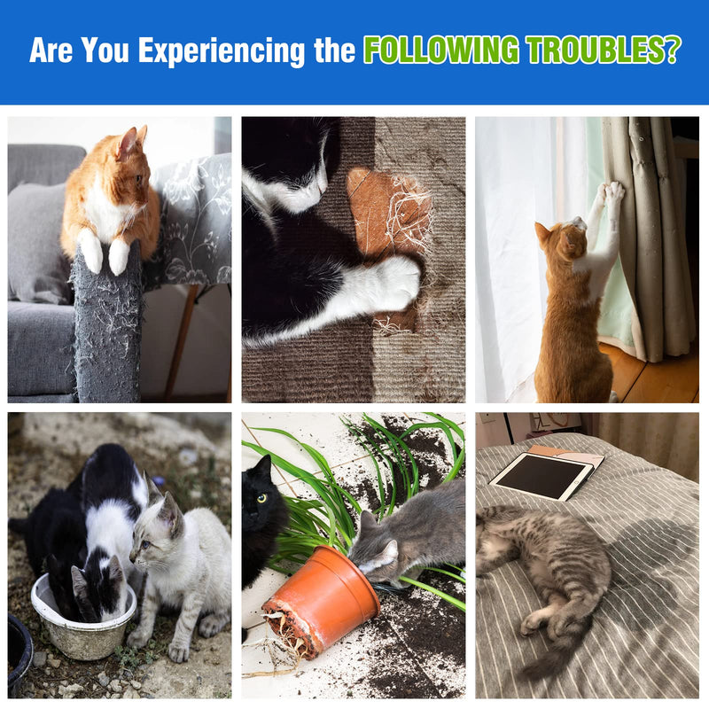 Cat Deterrent Spray Indoor, Cat Repellent Indoor for Cat and Kitten, Cat Scratch Deterrent Training Aid for Furniture, Sofas, Rugs, Curtain, Cat Deterrent Indoor and Outdoor, Protecting Furniture - PawsPlanet Australia