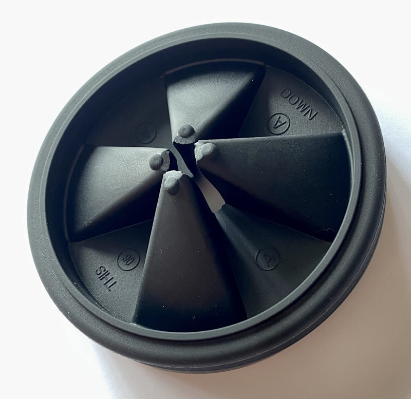 Replacement for InSinkErator Antimicrobial Quiet Collar QCB-AM Sink Baffle Splash Guard, Black