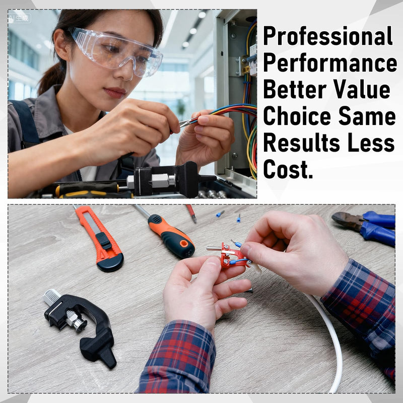 Cable Stripper Adjustable Cutting Depth for 6-28 mm Wire Cutter Alloy Steel Blades Circular to Longitudinal Removal Cable Slitter