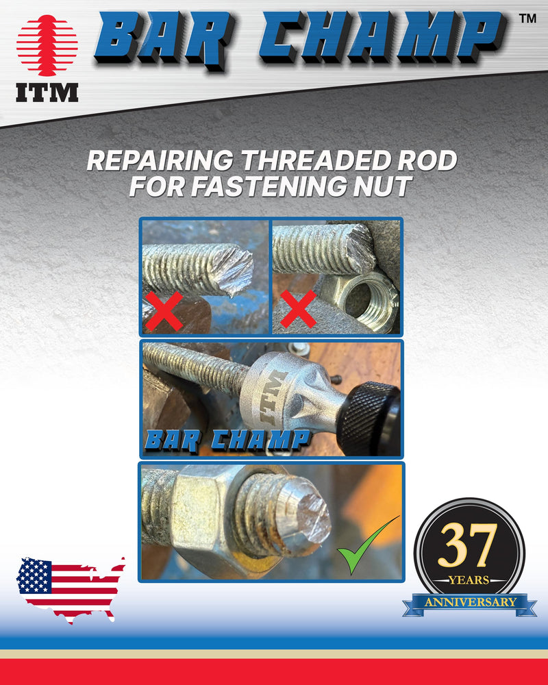 ITM Bar Champ BAR-01C - Small Premium Deburring Tool and External Chamfer Tool - Carbide Bades for 1/8" to 3/4" material