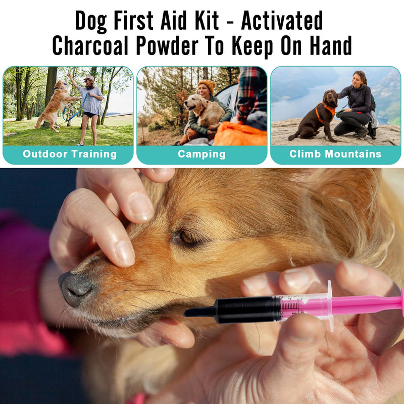 Activated Charcoal for Dogs, Cats, and All Pets, 8oz(Powder), Activated Charcoal Powder for Poisonings, Digestive Upset, and Diarrhea, Eliminates Odors, Non-GMO, Gluten Free N16oz