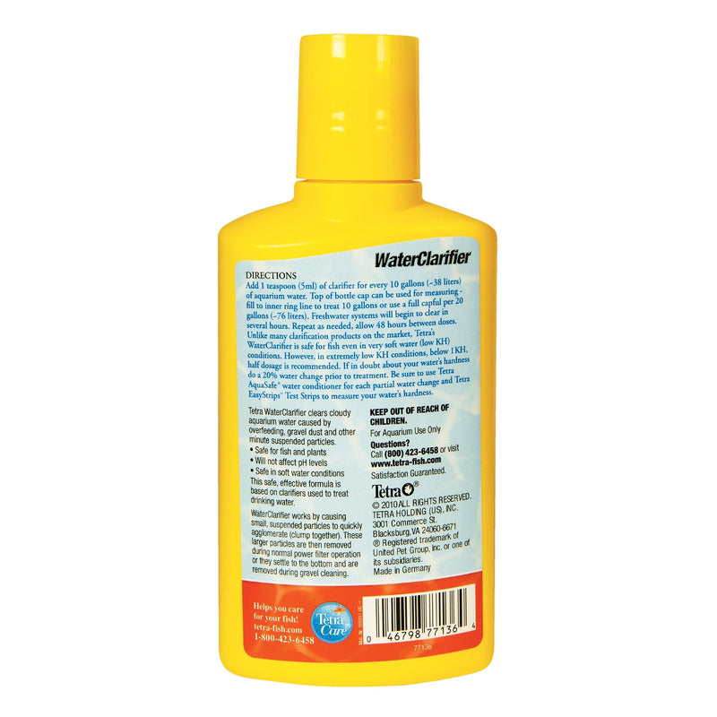 Tetra Water Clarifier, Aquarium Treatment Solution, 8.45 oz, Clears Cloudy Aquarium Water, Safe to Use with Fish and Plants, For Fresh Water 8.84 oz