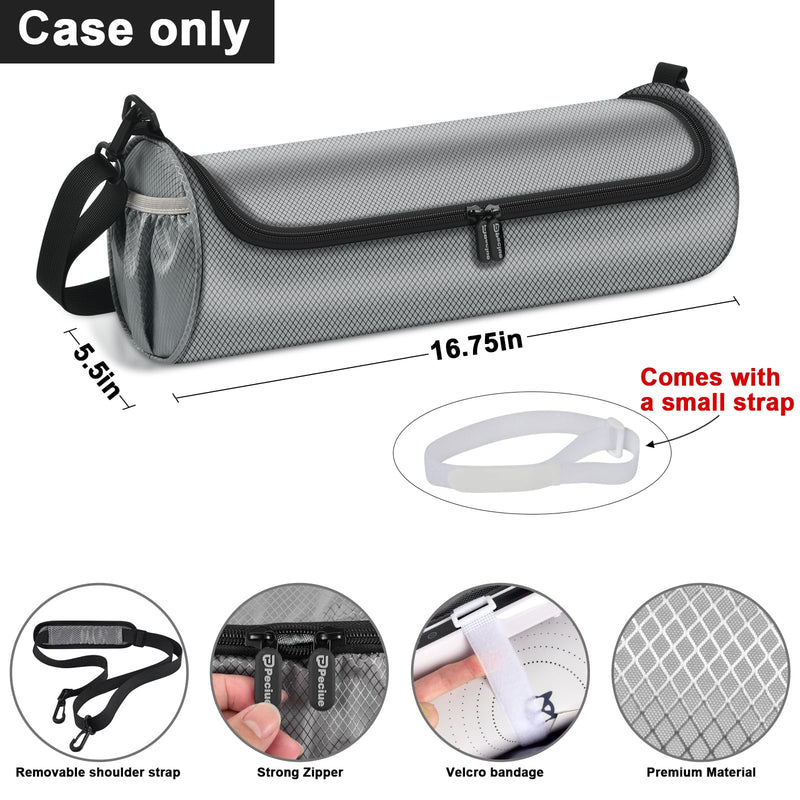 Food Warming Mat Bag, Universal Roll Up Hot Plates Heating Pad Storage Holder for KPPTYUM, for itrusou, for LNNIW, for Relixcozy& More Electric Warmer Tray, Ideal for Parties, Buffet, Travel-Case Only Grey