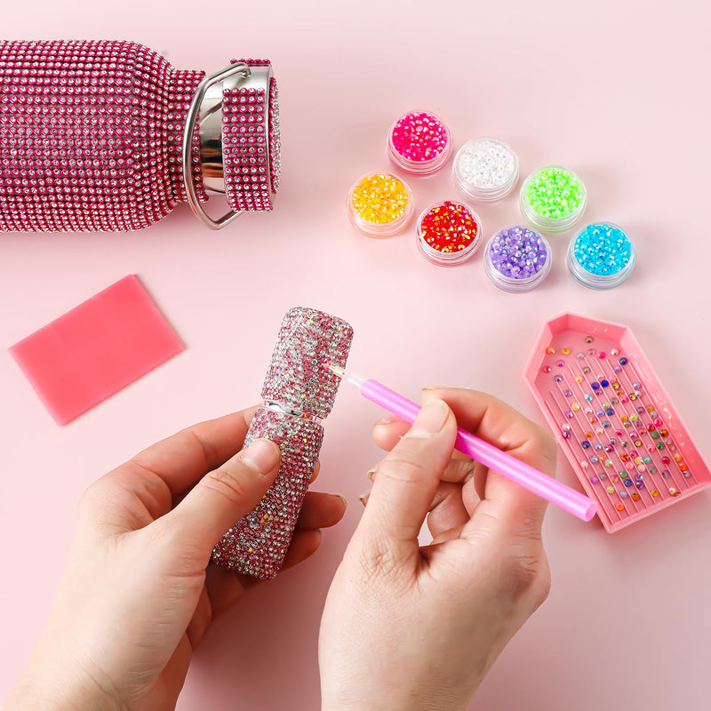 32000Pcs Resin Flatback Rhinestones for Bedazzling Kit with 4 Pcs B7000 Glue 3mm Multicolor Bedazzler Kit with Rhinestones and Tools DIY Bedazzling Gems for Crafting Clothing Shoes Cups Set 1 - 4 Boxes Resin Rhinestones