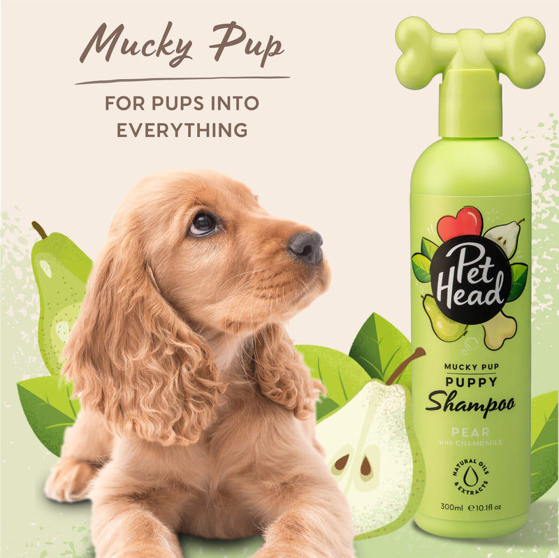Mucky Pup Puppy Shampoo | Pear Scent | Shampoo for Puppies from 8 weeks | Professional Grooming | Vegan Dog Shampoo | Gentle Formula for Puppies | Made in USA | 16 fl. oz. - PawsPlanet Australia