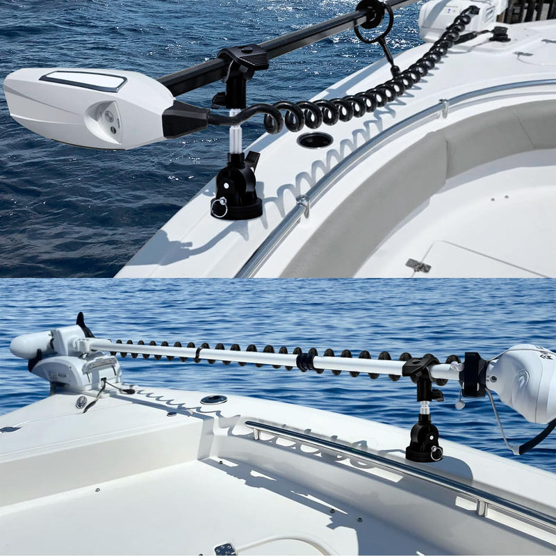 Acelane Trolling Motor Stabilizer Mount Support Compatible with Minn kota Terrova/Riptide Terrova/Ulterra/Riptide Ulterra/PowerDrive, with Installation Screws