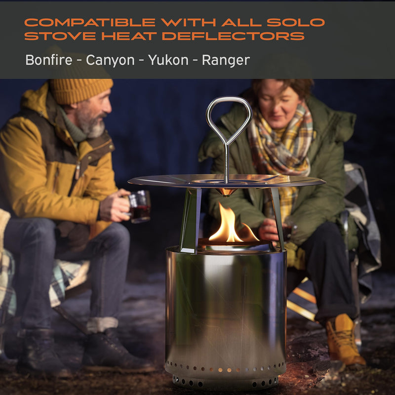 Solo Stove Fire Pit Heat Deflector Handle, Rust-Proof Stainless Steel