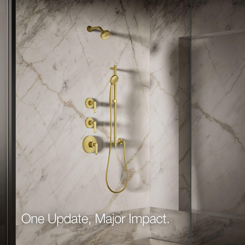 Kohler 72417-Y-2MB Awaken® G90 Single-function showerhead, 2.5 gpm, Vibrant Brushed Moderne Brass