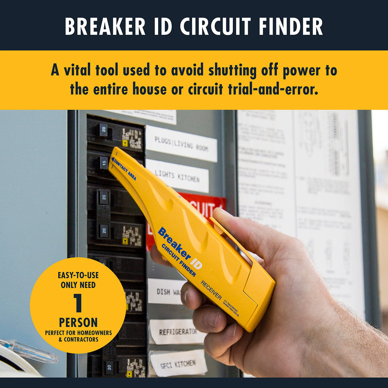 Zircon Breaker ID - DIY Circuit Breaker Finder/Compatible with Outlets up to 120 Volts/Circuit Breaker Identifier