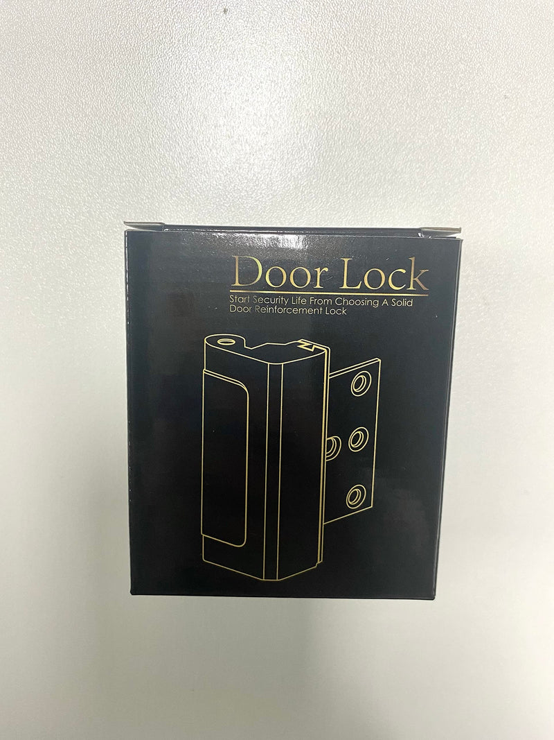 Door Reinforcement Lock Withstands 800lbs of Force - White Extra Child Proof Door Lock with 8 Screws Prevents Unauthorized Entry,Add a Door Security Lock for Home Safety & Privacy 1