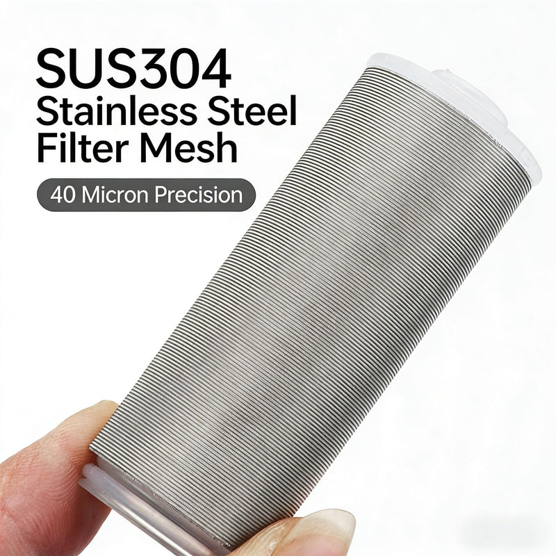FA20 Brass Inline Water Filter, 40 Micron Reusable Sediment Filter | Traps Sand Rust Sediment for Washer Shower Well Water Systems