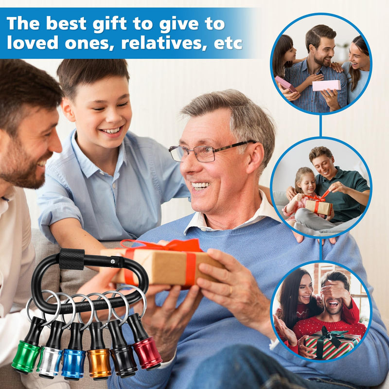 12PCS Bit Holders 1/4 Socket, Hex Shank Screwdriver Bit Holder for Impact Driver Drill Bit Keychain Extension Bar Quick Release Easy Change, Screwdriver Bit Holders for Tools & Home Improvement Gift C01997_12pcs