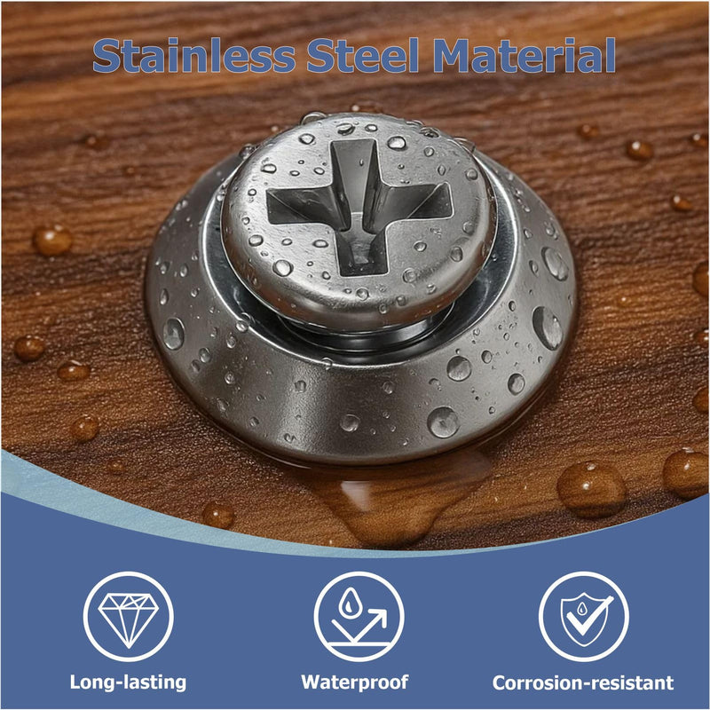 200 Pcs #14 Countersunk Finish Washers, 304 Stainless Steel Finishing Cup Washers, Decorative Screw Cup Washers for Marine Hardware, Boat Deck Accessories, Silver 14#