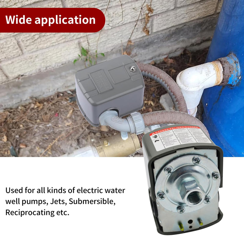 Pressure Switch D-FSG2J21CP 30-50 PSI Pump Control Water Pressure Switch, 30/50 Pump Pressure Control Switch