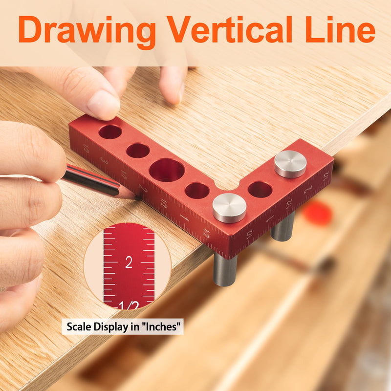 1Pack Mini Small Square Center Finder Tool 90 Degree Precision Machinist Square Edge Marking Center Finder Woodworking Center Line Tool Wood Work Square Tool Woodworking Pocket Marking Square Gauge 1