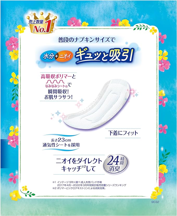 Charm Nap Water Absorbent, For Medium Volumes, No Wings, 1.9 fl oz (50 cc, 23 cm), 76 Packs (Urine Absorbing Napkins, Urine Leaking Pad, Napkin Size) (For Light Urine Leaking) - NewNest Australia