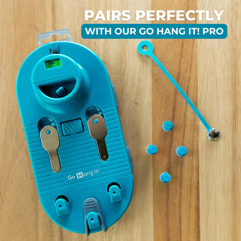 Go Hang It! Magnetic Stud Finder Buddy - Pendulum Stud Magnet with 4 Marking Pawns for Drywall, No Batteries, Finds Studs Fast for TV Mount, Shelves, Gallery Walls
