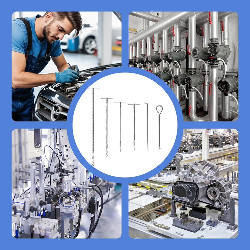 AIWFL 6pcs Packing Extractor Set Stainless Steel Packing Tool Set Flexible Packing Hook Sets