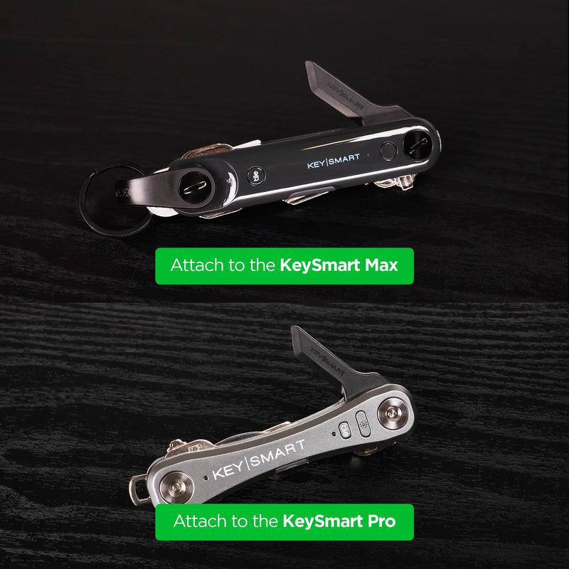 KeySmart Safe Box Cutter - Key-shaped Safe Package Opener For Everyday Carry, with Finger Protection Fits Perfectly on Keychain or Inside a KeySmart (Black) Black (1-pack)