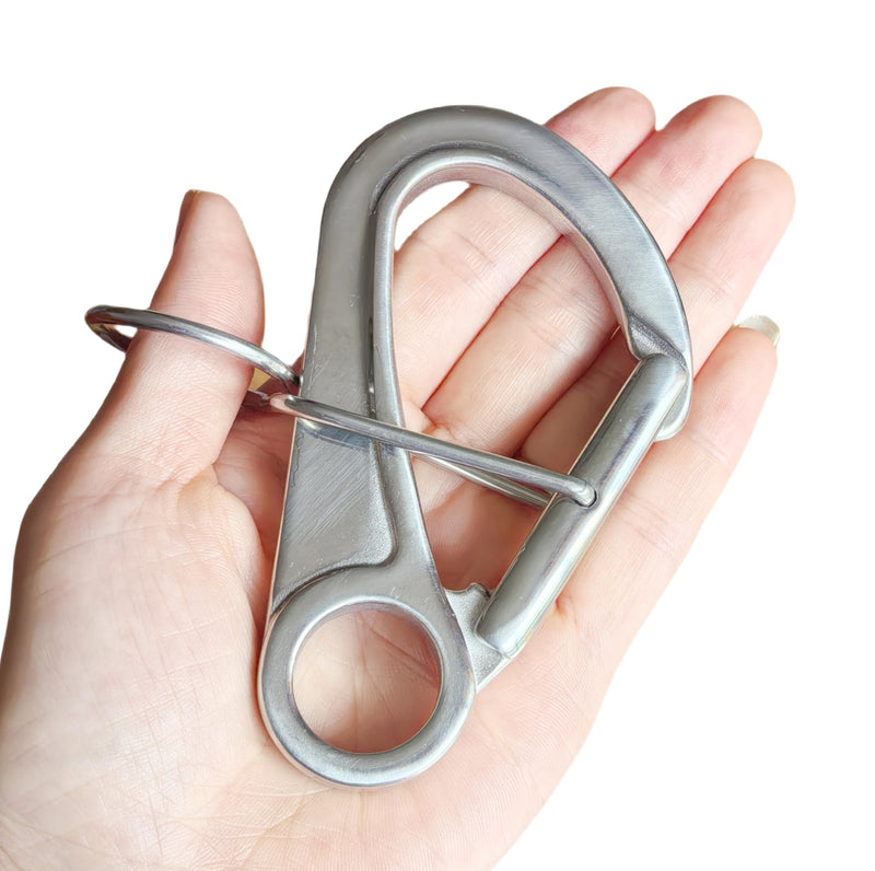 Stainless Steel 316 Butt Hook Kayak Boat Mooring Hook, Docking and anchoring Equipment Safety Protection Hook, Quick Release Hook 2