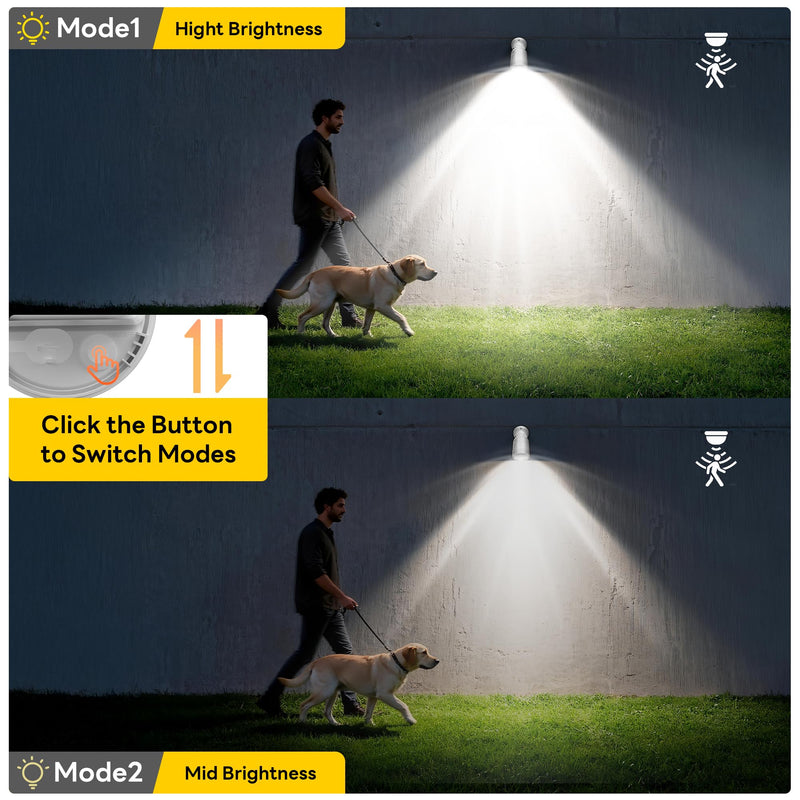 Rechargeable Battery Operated Motion Sensor Light,4000mAh Battery Powered Spotlight 600 Lumen Outdoor IP65 Waterproof for Porch,Yard,Wall,Garden White-1pcs - NewNest Australia