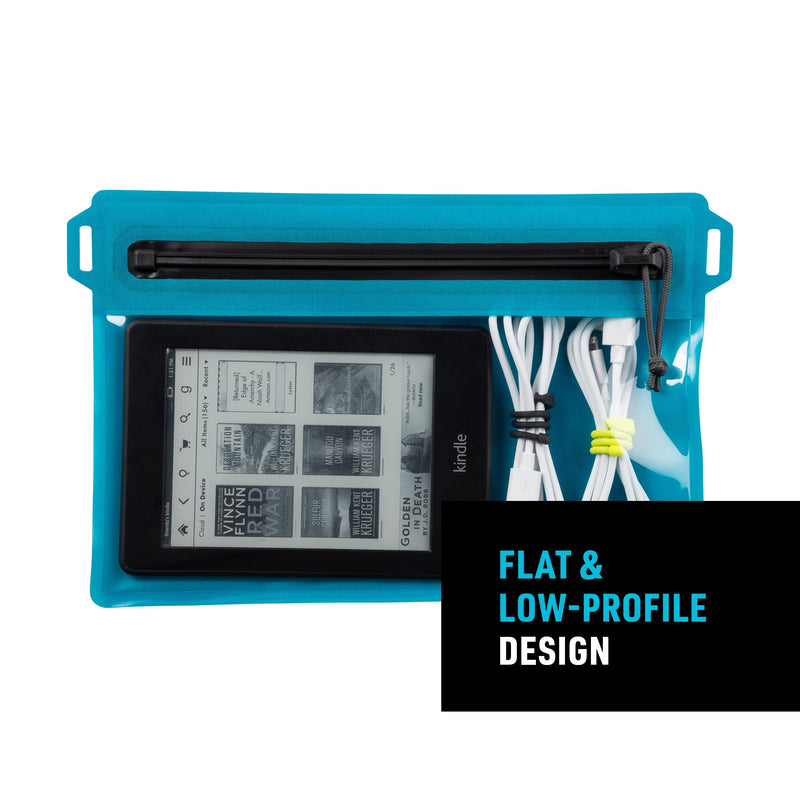 Nite Ize RunOff Waterproof Travel Pouch with TRU Zip - Dry Pouch for Phone & Travel Necessities - Touchscreen Friendly - Waterproof with Reliable Zipper - Blue, Medium
