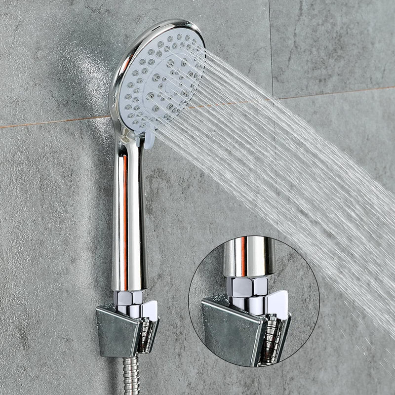 Shower Shut Off Valve Shower Head Flow Restrictor Shower Flow Control Valve Brass Shut Off Valve for Handheld Shower, Chrome