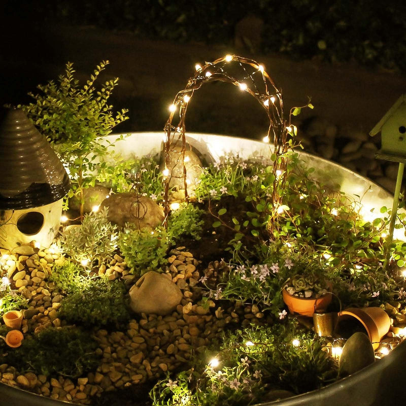 66Ft 200 LED Fairy Lights Plug in, Waterproof String Lights Outdoor 8 Modes Christmas Lights Bedroom Decor, Twinkle Lights for Girl's Room Garden Halloween Christmas Decorations (Warm White) Warm White 1 Pack(200LED)