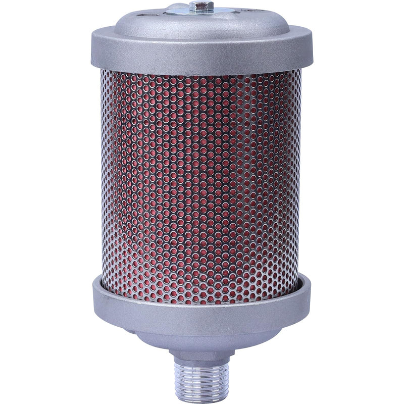 XY-07 Air Compressor Muffler 3/4" NPT Air Exhaust Muffler Silencer for Compressor Dryer Compressed Air Equipment and Systems, Single Chamber 145 PSI, Replacement Part