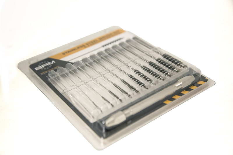 Brush Research 81AKIT Stainless Steel Mini Deburring Brush Kit (Includes .032", .047", .054",.079", .094", .109", .125", .142", .156", .172", .189" and a Pin Vise)