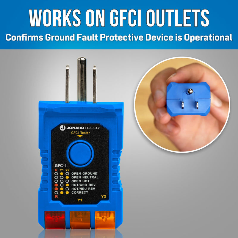 TK-502 Non-Contact Voltage & GFCI Receptacle Test Kit - Quick Wiring Check and Voltage Detection