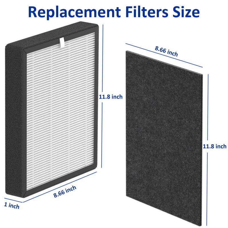 ProHEPA 9000 HEPA Replacement Filters Compatible with VEVA 9000 Puri-fiers 9000 4 Pack