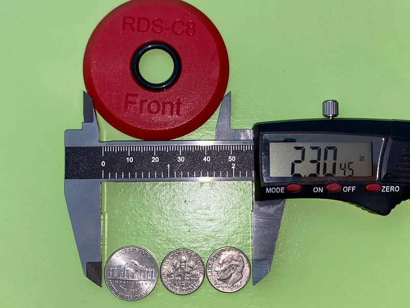 The Original Red Disc Seal. Bathtub spout rear seal. Over 6000 installed. It slips over and seals 1/2" copper pipe. Avoid 2-piece designs. 2-piece design is not sealed between the two pieces.
