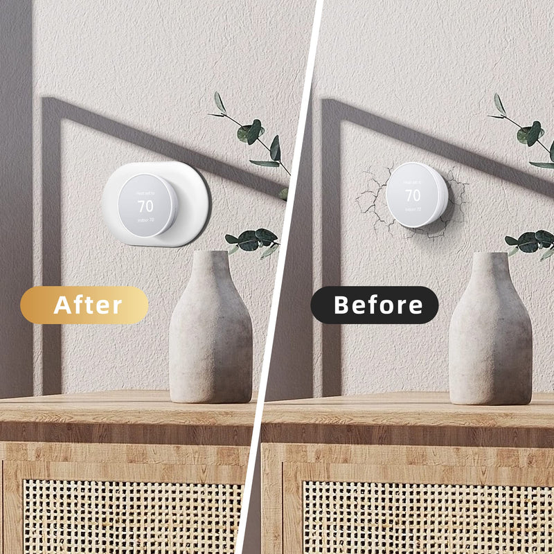 Compatible with Google Nest Thermostat 2020 Wall Plate Cover, Nest Thermostat Trim Kit, Nest Thermostat Wall Plate Cover, Nest Thermostat Accessory Easy Installation - Snow
