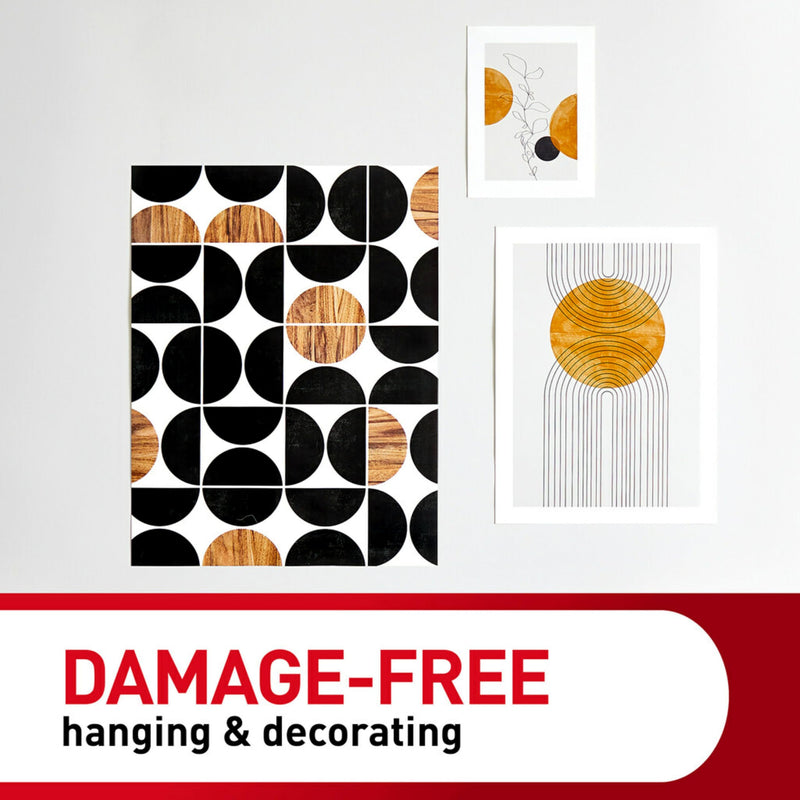 Command Poster Strips, 64 Command Strips Damage Free Hanging Poster Hangers, No Tools Wall Hanging Strips for Home Decor, Room Decor, Wall Decor, and Office Decor, White Adhesive Strips Small
