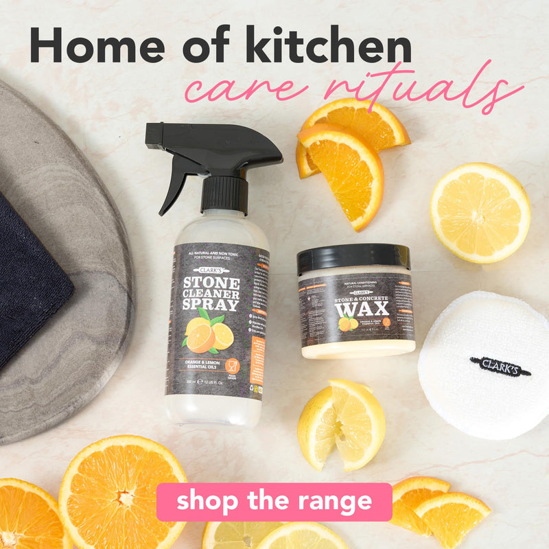 CLARK'S Soapstone and Concrete Wax Kit, Orange Lemon Scent 355