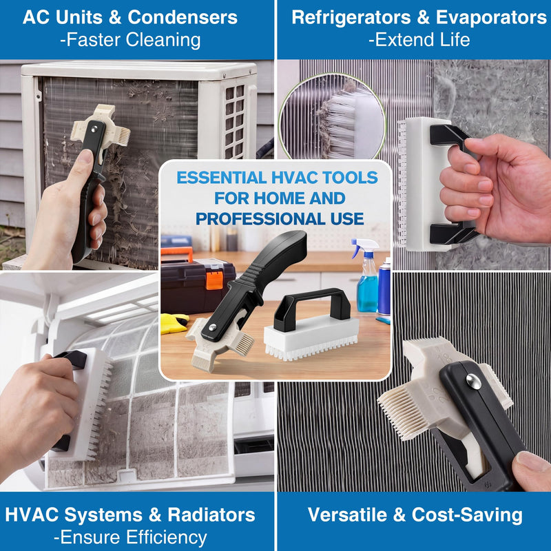 AC Fin Comb Set, Air Conditioner Comb and Radiator Fins Straightener Tool