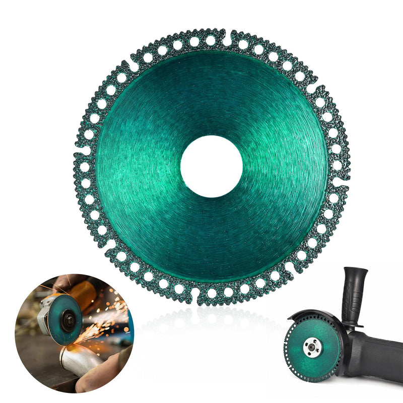 Mornajina ‎5 Packs 4 Inch Indestructible disc for Grinder, Indestructible Disc 2.2 for Angle Grinder 7/8" (Model 100/115/125), Cutting Discs for Smooth Cutting, Chamfering, Grinding of All Materials Green 4 Inch 5.0