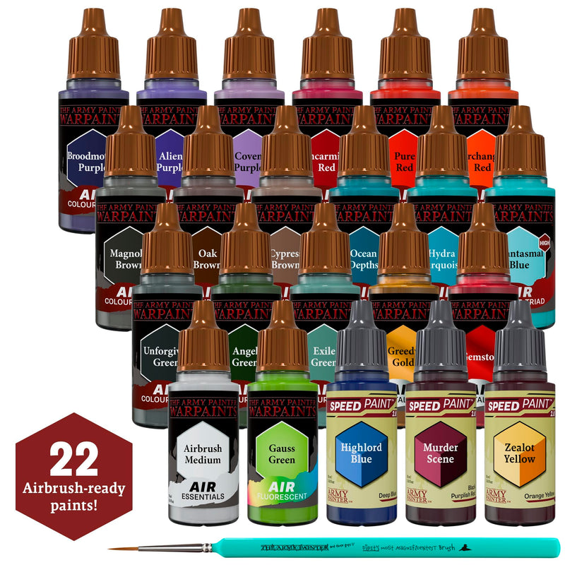 The Army Painter, Warpaints Air Most Wanted Paint Set Combo, 22x18ml Paints