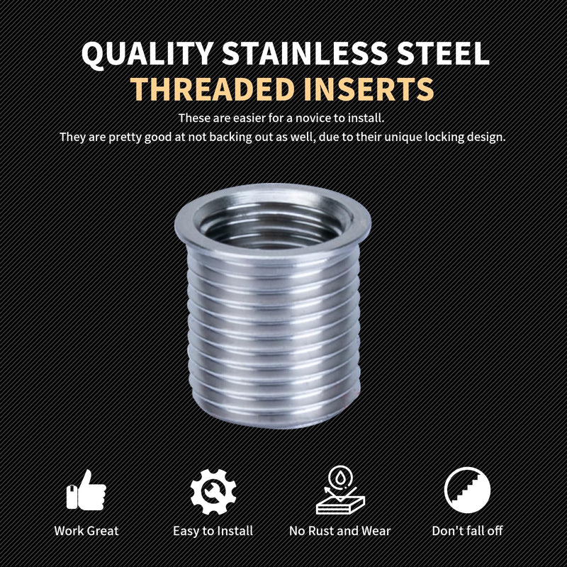 Thread Repair Inserts M14X1.5X 17.8MM Insert Qty 10 Stainless Steel