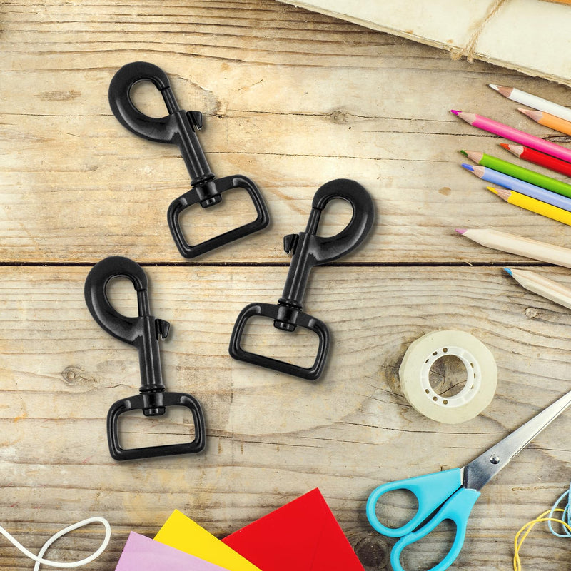 Mandala Crafts Swivel Snap Hooks Heavy Duty Trigger for Dog Leash Clip - Clasp for Bags Backpacks Straps Harnesses - Snaphooks 10 Pieces 3.25 Inches Black