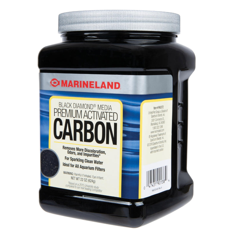 Marineland Black Diamond Premium Activated Carbon 22 Ounces, Filter Media For Aquariums 22 ounce