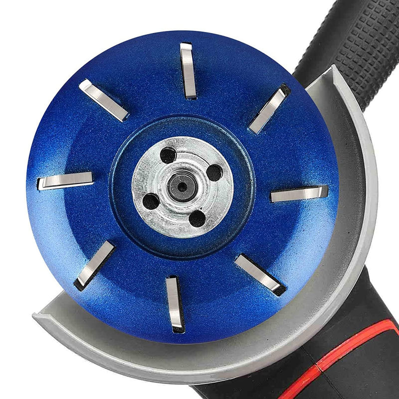 Hoof Trimming Disc for Angle Grinder - 6/8 Teeth Tungsten Steel Blade, Professional Electric Hoof Repair Tool & Wood Carving Disc for Horses, Goats, Cattle, Woodworking(Black 8 Teeth) Black 8 Teeth