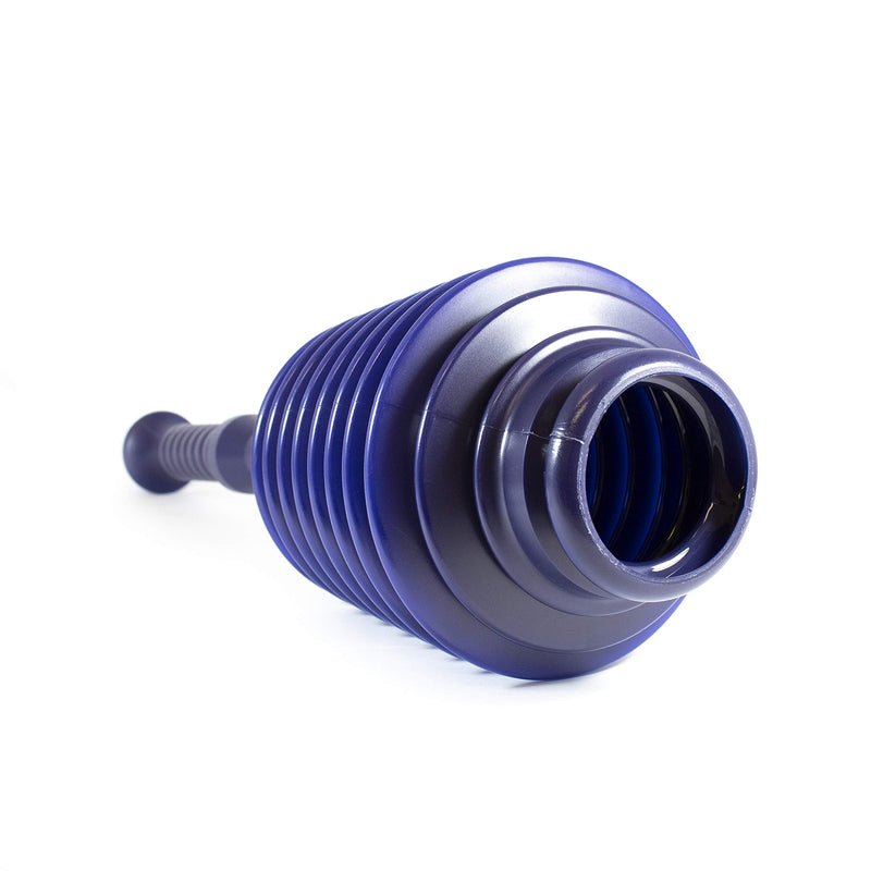 Master Plunger MP100-1 Heavy Duty Toilet Plunger Clears, Kitchen Sinks, Garbage Disposal and, Toilets Fast. Equipped with Patented Automatic Air Relief Valve, Navy Blue