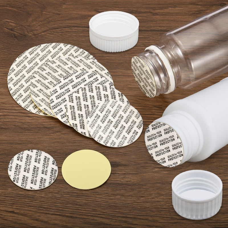 PATIKIL 45mm/1.76inch Foam Lid Liner, 50 Pack PS Foam Resistant Tamper Pressure Sensitive Seal With Dustproof Paper Back for Bottle Cap Liners Seals 45mm/1.76"