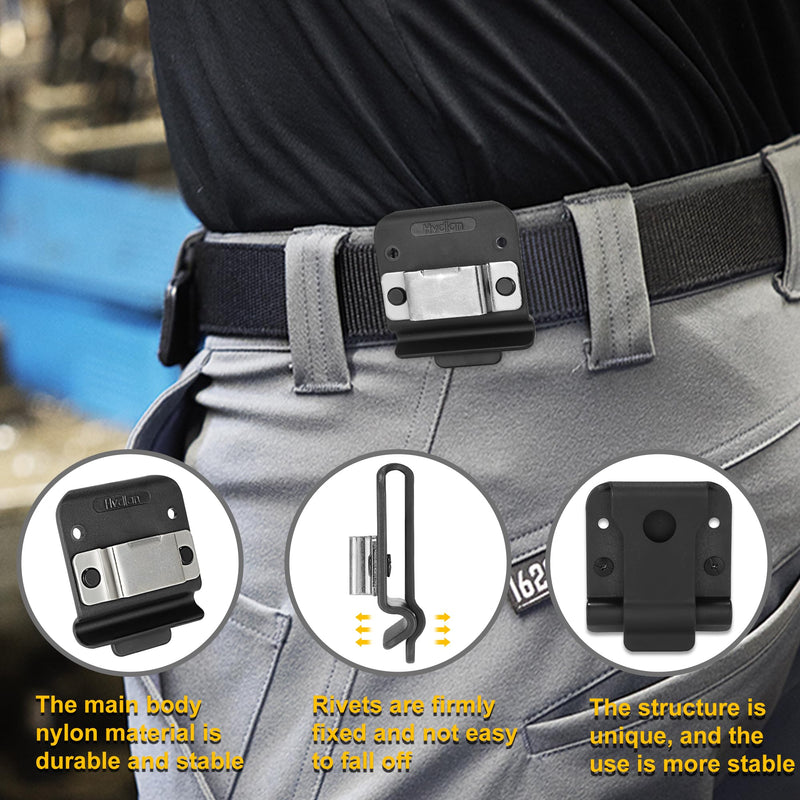 Tape Measure Holder, Tactical Tape Measuring Belt Clip, Drill Holster, Tool Belt with Belt Clip, Suitable for Measuring Tape Drill, Impact Driver Any Tape Holster with a Clip. 1