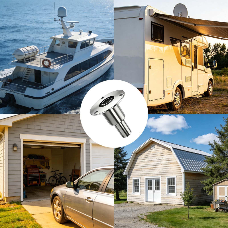 Diesel Heater Exhaust Through Wall - Bryxium 24mm Stainless Steel Thru Hull Fitting Pipe and 2 Elbow Connector Tube with 4 Clamps, Diesel Heaters Vent Port Accessories for Car Boat RV