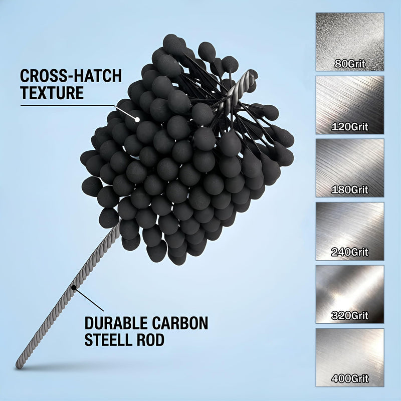 Flexible Cylinder Hone Tool 4.125"Ball Style Engine Cylinder Hone,240 Grit Silicon Carbide for Hole Diameters 3.751"- 4.125",Ball Hone for Mild Steel,Stainless Steel,Cast Iron,Softer Ferrous Materials
