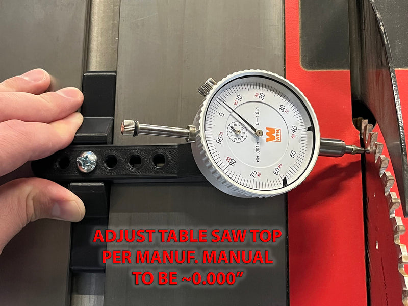 Table Saw Alignment Gauge Without Dial Indicator - Calibrate and Align Your Blade & Fence - Eliminate Burn Marks and Reduce Kickback - Made in USA
